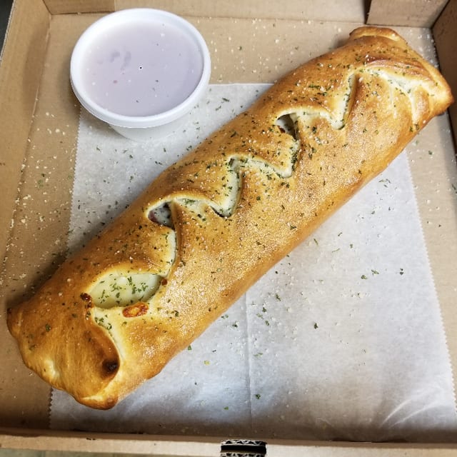 BBQ Chicken Stromboli.