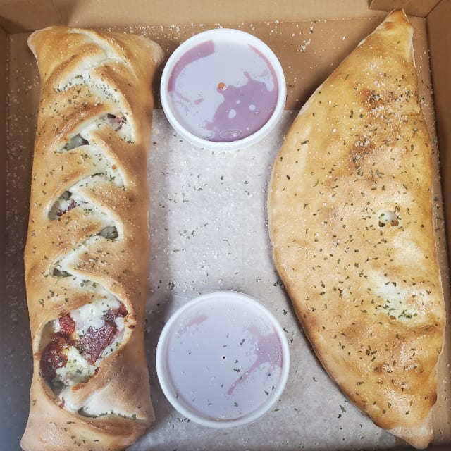 Cheese Steak Calzone.